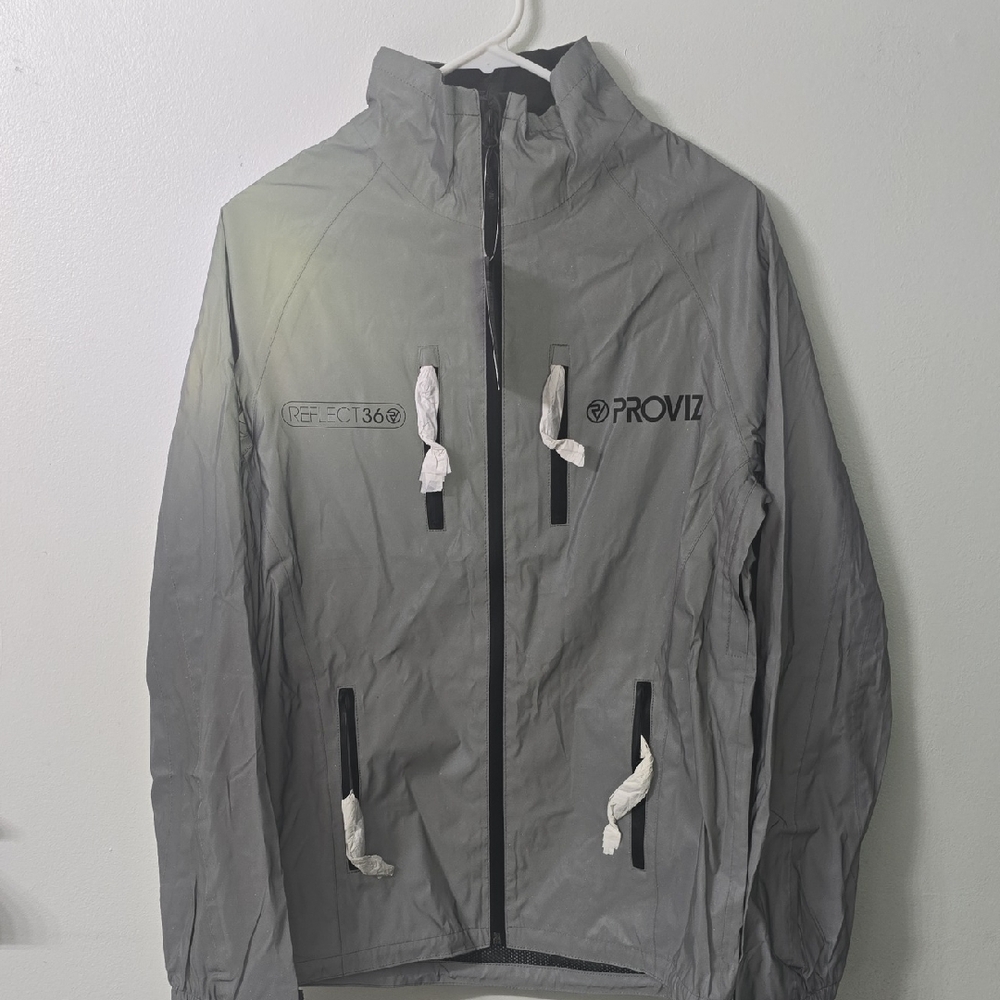 Gray Windbreaker Reflect 360 PROVIZ Jacket for Men